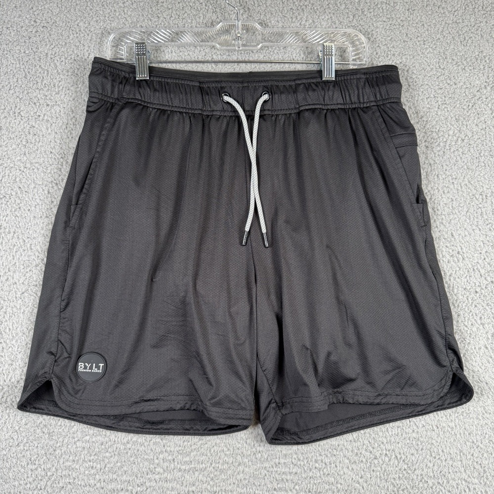 BYLT Training Short Mens XXL Black 6" Lined Active Gym Workout Run Exercise